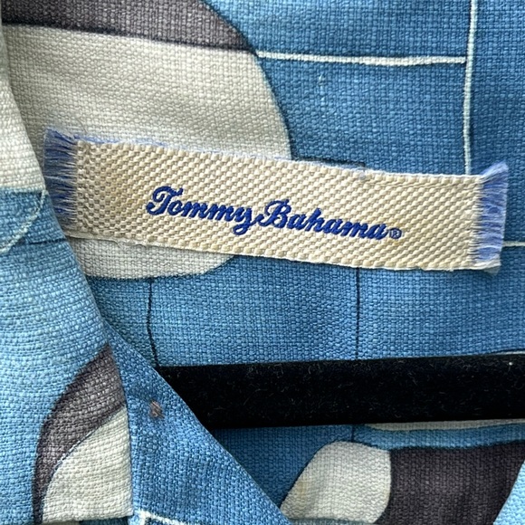 Tommy Bahama Mens Button Up Silk Short Sleeve Shirt - Picture 8 of 9